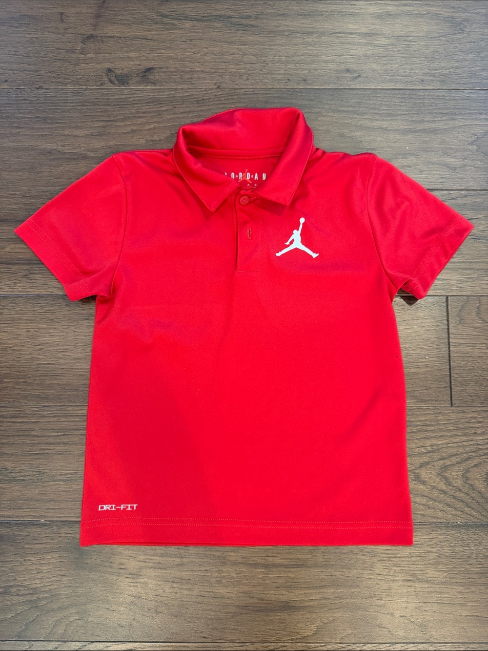Jordan Red Kids' Polo Short Sleeve Size 6/7 - C13-070